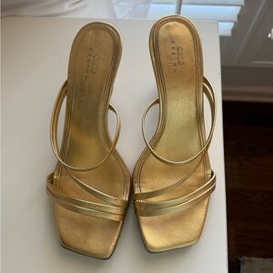 ASOS DESIGN Hartley Strappy Mid Sandal Heeled Mules